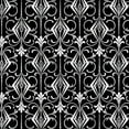 thumbnail image 2 of CafePress - Art Deco, Black, White, Silver Retro Shower Curtai - Unique Fabric Shower Curtain 70" x 72", 2 of 3