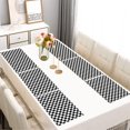 thumbnail image 2 of Black and White Checkered Pattern Summer Placemats Table Placemats Set Of 6-Linen Kitchen Washable Placemats Table Mats 11.8"x17.7" Non-Slip Heat Resistant, 2 of 5