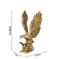 thumbnail image 5 of Vastu Brass Eagle Statue Wild Bird Flying Golden Eagle Spreading Wings Sculpture Feng Shui Decorative Home Office Showpiece Height 7.5 Inches, 5 of 6