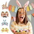 thumbnail image 7 of A Childrens Rabbits Glasses Photo Props Easter Decoration Supplies Chick Colored Eggs Rabbits Ear Glasses Plastic A, 7 of 7