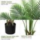 thumbnail image 5 of Árboles Artificiales de Palma de 7 pies para Interior, Planta Falsa con Troncos Realistas y Hojas de Palma, Planta Tropical con Maceta, 5 of 7