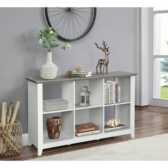 White 6 Cube Bookcase