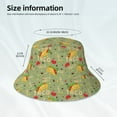 thumbnail image 4 of Vsdgher Taco Print Bucket Hat for Men&Women Bucket Hat Reversible Summer Double-Side-Wear Travel Gardening, Beach, Camping, Hiking, Fishing Cap, 4 of 5