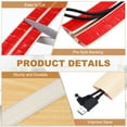 thumbnail image 3 of Uxcell Floor Cord Cover 4ft Extension Cord Hider for Floor Cable Management Wire Covers Protector 0.47" W x 0.24" H Mist Brown, 3 of 5