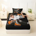 thumbnail image 3 of Manfei Cartoon Skull Twin Fitted Sheet,Minimalist Skeleton Halloween Bedding,2pcs,1 Fitted Sheet and 1 Pillowcase, 3 of 6
