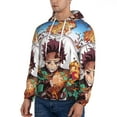 thumbnail image 4 of Demon Slayer Trendy Cartoon Men'S Fleece Hooded Hoodie, hoodies for women men with pockets,Fall Fashion 2025 Pullover Sweaters Winter Clothes, 4 of 9