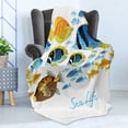 thumbnail image 4 of Fish Soft Flannel Fleece Throw Blanket, Vivid Underwater Wild Life Freshwater Tropical Animals Creatures Sea Theme Artwork, Cozy Plush for Indoor and Outdoor Use, 50" x 70", Multicolor, by Ambesonne, 4 of 5