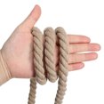 thumbnail image 4 of Unique Bargains 1/2'x16' Natural Twisted Cotton Rope 3 Strand Soft Craft Rope with Drawstring Bag Khaki 2 Pack, 4 of 6
