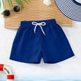 thumbnail image 6 of Boys Athletic Shorts Quick Dry with Pockets, Elastic Waist Sport Gym Shorts for Kids Boys, Solid Blue,Size 8-9T, 6 of 6