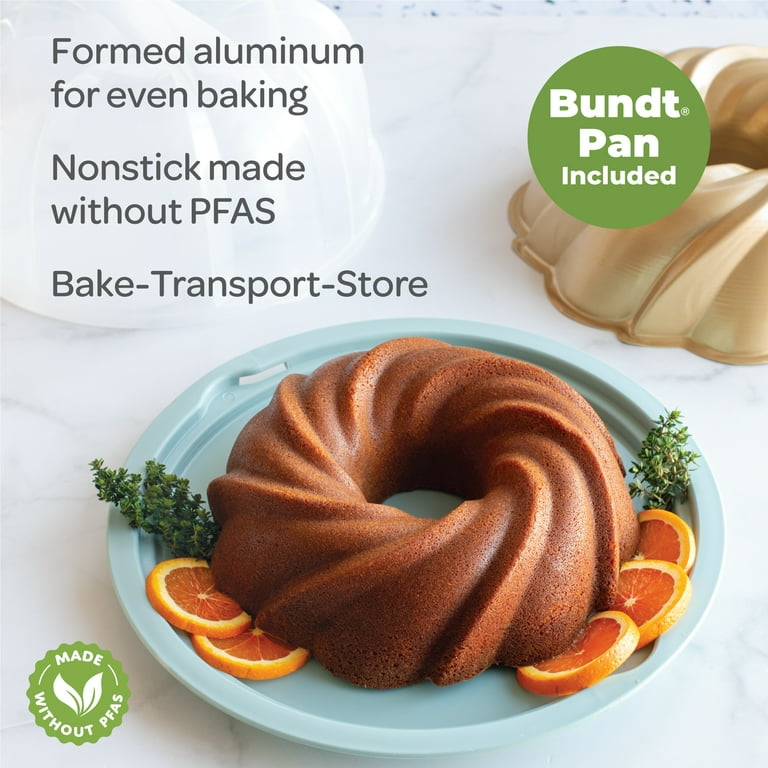 Nordic Ware 3-piece Bundt Bakeware Set with 10 Cup Nonstick