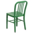 thumbnail image 2 of Industrial Style Green Metal Restaurant Dining Chair For Indoor or Outdoor Use - Cafe Style Metal Chair, 2 of 8