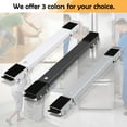 thumbnail image 7 of Extendable Furniture Appliances Rollers, Mover Tools with 24 Roller & Brake Equipment for Heavy Washing Dryer Machine Refrigerator for Mobile Wheels Strong Base Stand Hold Up to 660 lb White, 7 of 7