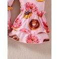 thumbnail image 7 of Coduop Baby Girl Birthday Outfit Set Short Sleeve Romper and Donut Flare Long Pant 3Pcs Clothes Set, 7 of 7