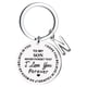 thumbnail image 1 of Llaveros para mujer, llavero de billetera, llavero de auto, llavero DIY para mi hijo, llavero de acero inoxidable con apellido de 26 letras, 2,5 cm, decoraciones de moda, 1 of 4