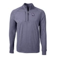 thumbnail image 2 of Men's Cutter & Buck  Heather Navy New Hampshire Fisher Cats Adapt Eco Knit Heather Recycled Quarter-Zip Pullover, 2 of 3