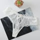 thumbnail image 5 of Gibobby Paquete de Tanga para dama Tangas a rayas de cintura alta personalizadas, Bikini , tangas personalizadas, ropa interior de mujer, bragas, Tanga de algodón(Blanco,CH), 5 of 5