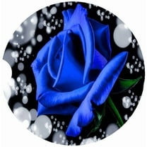 Rose Car Coaster, Absorbent Stoneware Car Cup Holder Coaster, Set of 2