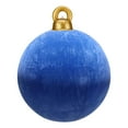 thumbnail image 3 of 24 Inch Inflatable Velvet Christmas Balls, Large Outdoor Holiday Decorations, Flocked Pvc Christmas Ornaments For Yard, Porch & Garden, Blow Up Xmas Decorations For Indoor & Outdoor Use, 3 of 10