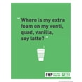 thumbnail image 3 of Brando, JJ 12x14 Black Modern Framed Museum Art Print Titled - Soy Latte, 3 of 5