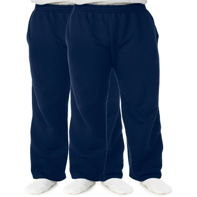 Pantalon de Survêtement en Molleton à Bas Ouvert pour Hommes et Grands Hommes, Lot de 2