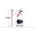 thumbnail image 5 of Rojo - Bastón plegable de 1 pieza, bastón de aluminio con forma de flor, bastón de trekking portátil ligero y ajustable con mango ergonómico antideslizante, adecuado para mujeres y hombres., 5 of 5
