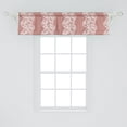 thumbnail image 2 of Ambesonne Vintage Valance Pack of 2, White Lacy Romantic Crochet, 54"X12", Blush Water, 2 of 3