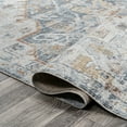 thumbnail image 5 of JONATHAN Y WASHABLE 8 x 10 Area Rug, Shaemus Bohemian Medallion - Cream/Blue/Terra, WSH320C-8, 5 of 9
