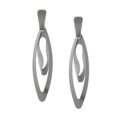thumbnail image 3 of Pendientes Exagerados Metal Cuadrados Perfecl Plata, 3 of 5