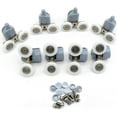 thumbnail image 1 of Paquete de 8 rodillos dobles para mamparas de ducha de 23 mm de diámetro, piezas de repuesto para baño, 1 of 5