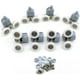thumbnail image 1 of Paquete de 8 ruedas dobles para puerta de ducha, piezas de repuesto para baño de 23mm de diámetro, 1 of 5