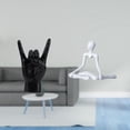 thumbnail image 2 of Estatua del gesto de la roca,Estatuas y figuras de dedos con gestos de música rock,Figura de escritorio,Escultura abstracta de pensador para decoración de oficina y hogar.,Figura decorativa, 2 of 8