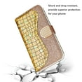 thumbnail image 5 of SaniMore for Samsung Galaxy S23 Ultra Wallet Case with Card Slot, Bling Sparkle Glitter Magnetic Clasp Purse Soft TPU + PU Leather Cover with Practical Bracket Shockproof Protection Shell, Gold, 5 of 8