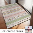 thumbnail image 2 of Bohemian Retro Floral Non-Slip Entryway Door Mat,Boho Indoor Decor Durable Low Plush Door Mat,Washable Welcome Rug for Patio Hallway Home Decor 20x32 Inches, 2 of 3