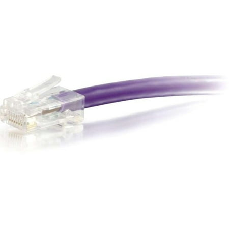 - C2G 00601 30ft Cat5e Non-Booted Unshielded (UTP) Network Patch Cable - Purple - Category 5e for Network Device - RJ-45 Male - RJ-45 Male - 30ft - Purple