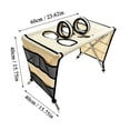 thumbnail image 3 of Small Dog Bed with Stainless Steel Frame and Foldable Design, Portable Hammock for Dog Grooming and Travel, Pet Bed with Storage for Small Pets, Blue, 3 of 6