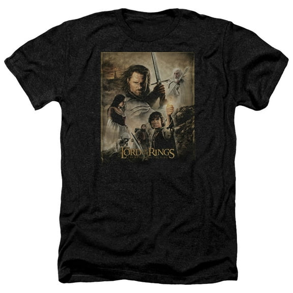 Lor - Rotk Poster - Heather Short Sleeve Shirt - XXX-Large