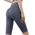 thumbnail image 4 of Pantalones de Yoga para mujer, reemplazo de cintura alta, transpirables, absorbentes del sudor, deportes, sentadillas profundas, pantalones Prendas para la parte inferior del cuerpo Gris METRO Minnieouse AP019347-02, 4 of 6