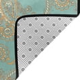 thumbnail image 4 of Orange Green White Paisley Shaggy Area Rug, Rugs for Living Room Bedroom Non Slip Door Mat Indoor Carpet Machine Washable Nursery Home Decor Floor Mats for Entryway 60x39in-#, 4 of 5