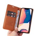 thumbnail image 5 of Funda para iPhone 13 Mini Estuche de Cuero PU Tipo Cartera con Ranuras para Tarjetas y Cierre Magnético, 5 of 5
