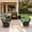 Green, variant on Gardenbee 5 Pieces Wicker Outdoor Patio Furniture Set with Sofa Swivel Chairs Fireplace and Side Table for Patios Backyards Gardens,Beige