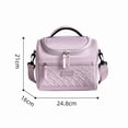 thumbnail image 6 of PRIYAL Insulated Cooler Lunch Bag (Men/Women) - Insulated Lunch Bag Leak-Proof Lunch Box, Reusable for Work Office Picnic Beach- Freezable Lunch Cooler, Adjustable Shoulder Strap, 6 of 9