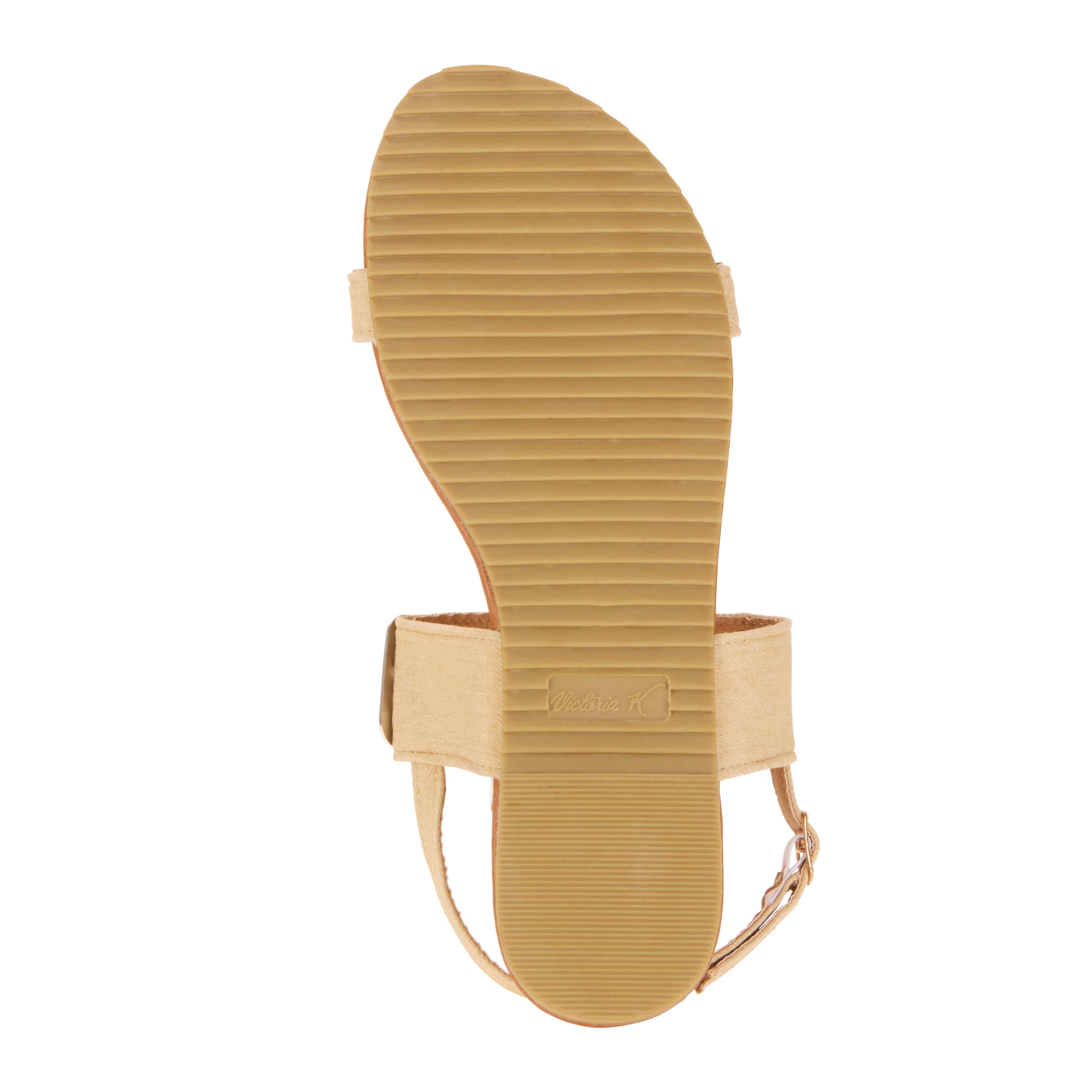 Victoria K Women's Gold Cuff Fashion Sandals