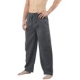 thumbnail image 4 of Pantalones de pijama de franela para hombre - Cómodos pantalones de algodón para dormir o descansar Adepaton CJWUS-3401, 4 of 4