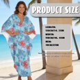 thumbnail image 5 of XYZCANDO Kaftan Dresses for Women V-Neck Swimsuit Cover Up Plus Size Beach Caftan Lounge Dress Flowy Batwing Sleeve Beach Cover Ups Octopuses Print Resort Wear for Travel Vacation, 5 of 7