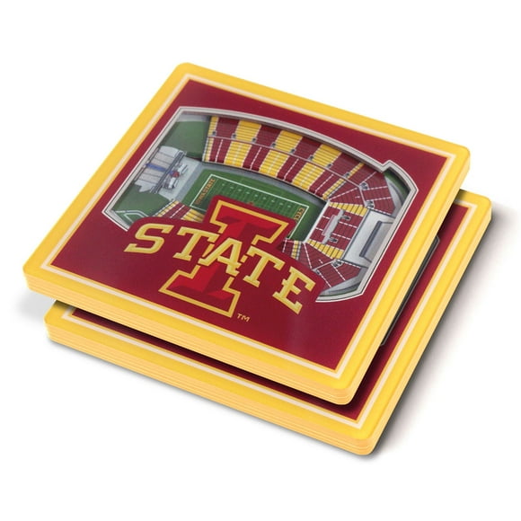 YouTheFan NCAA Football 3D Stadium View Coaster, Assorted Teams