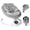Gray, variant on TouHeart Electric Baby Swing, Infant Rocker with Bluetooth & Remote,5 Speeds,10 Lullabies,3 Timing, Black