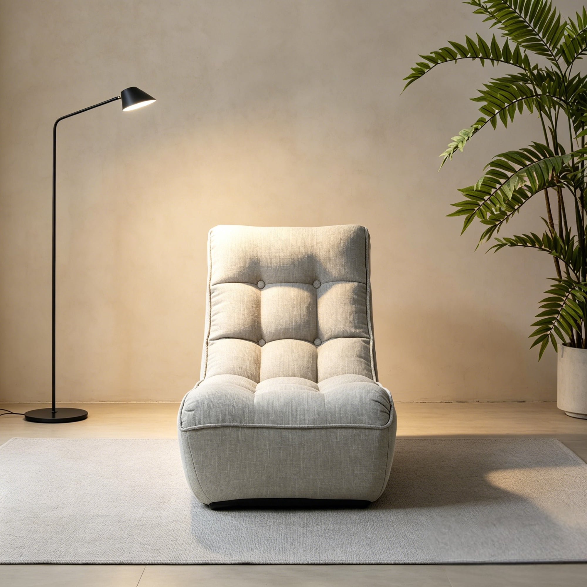 Single sofa reclining chair Japanese chair lazy sofa tatami balcony reclining chair leisure sofa adjustable chair