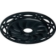 thumbnail image 3 of Ekena Millwork 26 5/8"OD x 4 1/2"ID x 1 3/8"P Loera Ceiling Medallion (Fits Canopies up to 6 1/4"), Hand-Painted Night Shade, 3 of 5