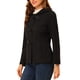 thumbnail image 4 of Abrigo Duffle con Cierre Frontal para Mujer Inspire Chic, Corto, con Capucha, Talla XL, Negro, 4 of 7