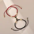 thumbnail image 5 of Disney-pulsera de Mickey Mouse para mujer, colgante de cristal de dibujos animados, cuerda tejida a mano, cuerda roja, joyería de mano, regalo de cumpleaños, 5 of 5